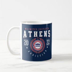 Athens Grécia Caneca de Café Esportiva da Marinha