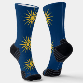 Athletic Crew Sock with flag of Macedonia, Greece