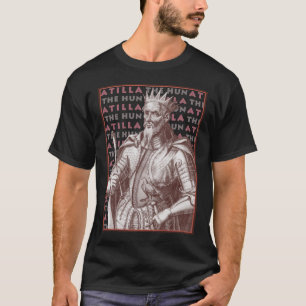 Atilla o huno - t-shirt com retrato antigo
