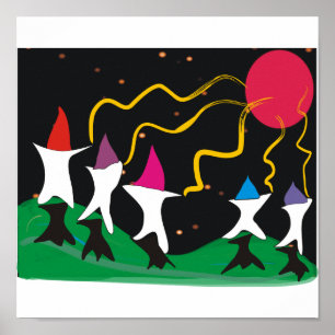 Atire na Lua — Poster de Arte