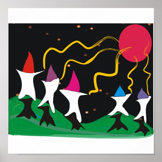 Atire na Lua — Poster de Arte (Frente)