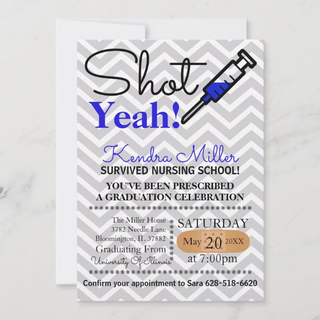 Atirou Sim! Convite para Graduação da Escola de En (Frente)