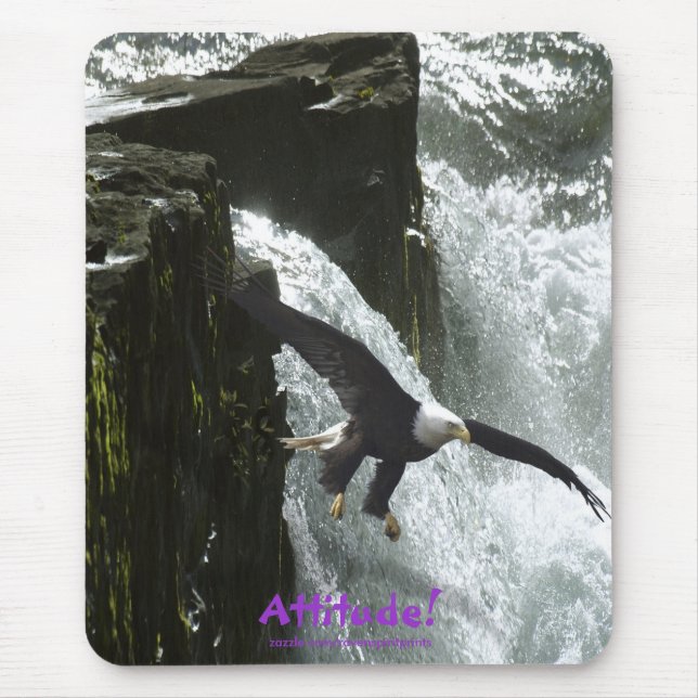Atitude da Águia Cálida! Mousepad Motivacional (Frente)