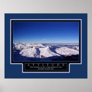 "Atitude" de Poster Inspiracional 22x28