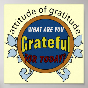 Atitude do poster da gratitude