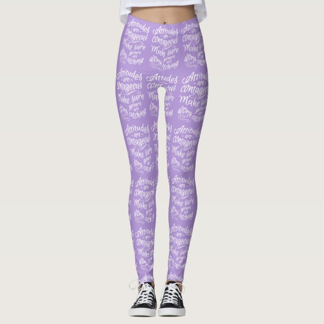 ATITUDE leggings de cores personalizadas (Frente)