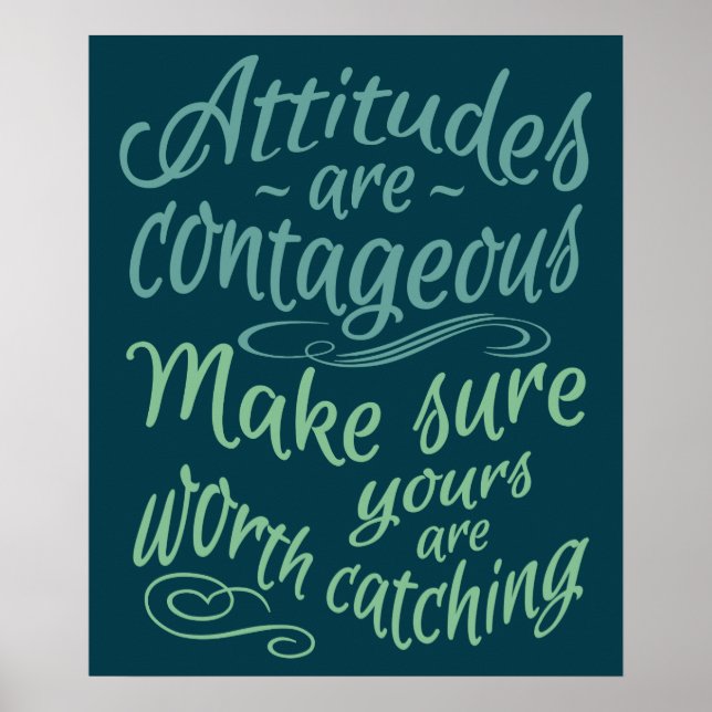 ATITUDE poster motivacional (Frente)