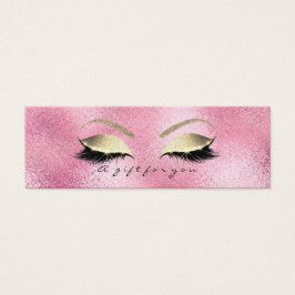 Ativação de Lashes de Vidro Dourado Rosa de Certif