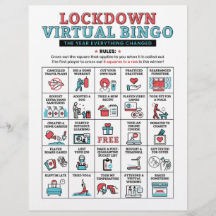 Atividades de Bloqueio do Bingo de Quarentena do A