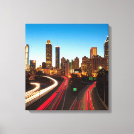 Atlanta Georgia Canvas Art 16.80 X 17.50"