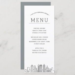 Atlanta Skyline   Menu Janto de Eventos de Casamen
