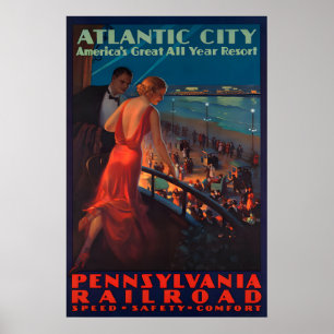 Atlantic City Vintage - Impressões de Pôster de Vi