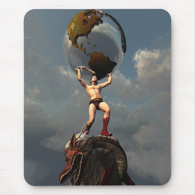Atlas no Mousepad de Titã (Frente)