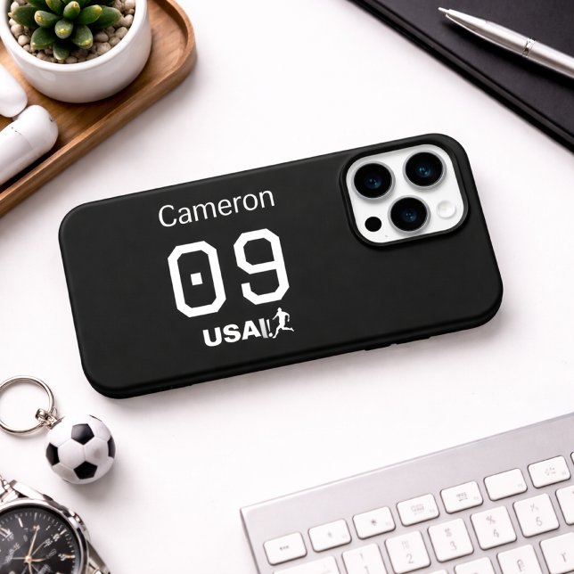 Atleta Americano Minimalista Personalizado Monocro (Criador carregado)