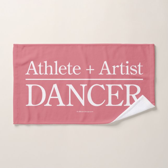 Atleta + Artista = Conjunto de Toalhas de Banho Da (Toalha de mão)