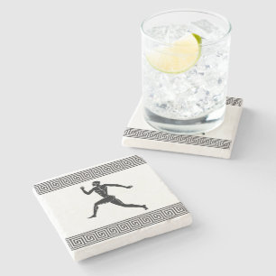 Atleta Grego - Porta copos de Pedra Runner