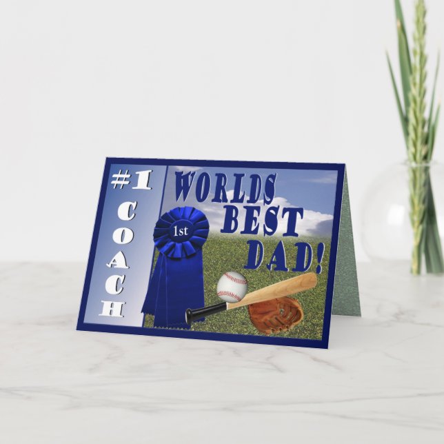 Atletas Mundiais Melhor Pai e Cartão de Saudação C (Frente)