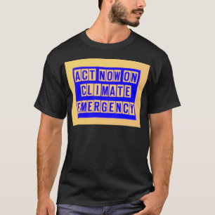 Ato agora na camisa da emergência t do clima