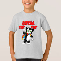 Atom, a t-shirt do caráter do gato