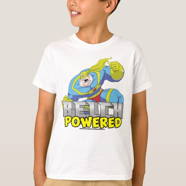 Atomic Belch Man - Belch Powered Kids T-Shirt (Frente)