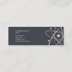 Átomo - cartão de visita do cientista
