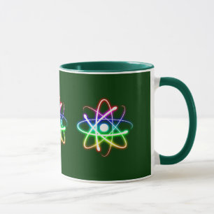 Átomo de incandescência colorido - caneca