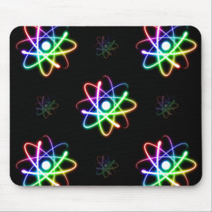 Átomos de incandescência coloridos - mousepad