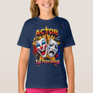 Ator - Camiseta Escura da Garota Performer