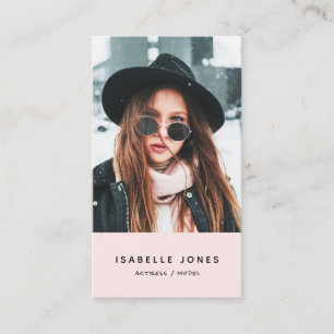 Ator Model Singer Dancer Photo Cartão de visita