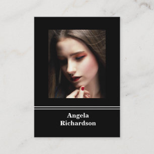 Atores e modelos Cartão de visita minimalista mode