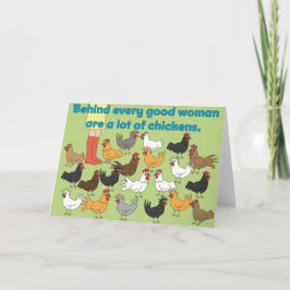 Atrás de cada boa mulher - cartão