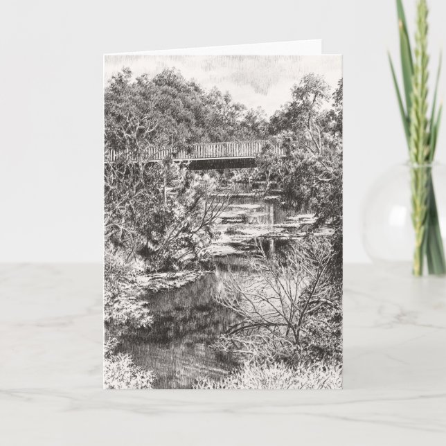 Através da cidade de Bustling.. - Cartões de agrad (Frente)