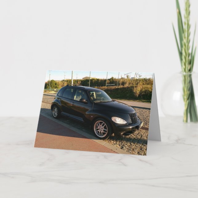 ATRAVÉS DO CARTÃO DE ANIVERSÁRIO DE CARRO CRUISER  (Frente)