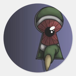 Através Do Orifício Da Chave, Adesivos