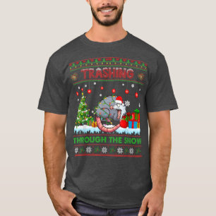 Atravessando Papais noeis De Suéter De Natal Na Ne