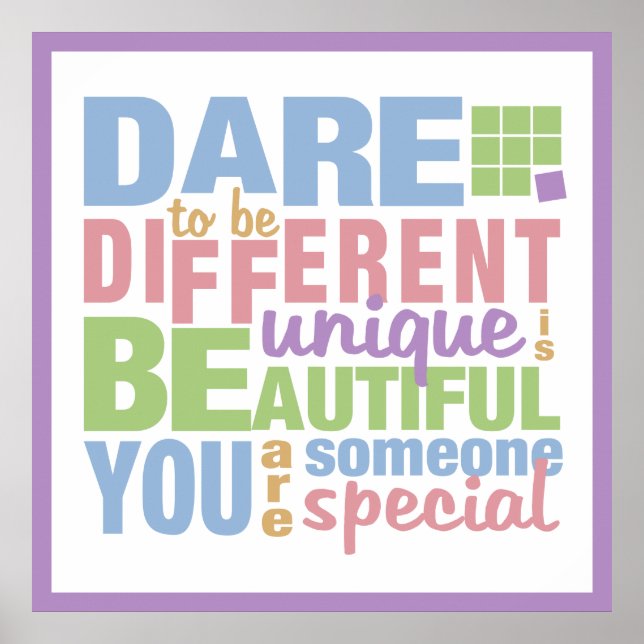 Atreve-Se A Ser poster Diferente (Frente)