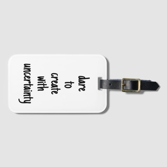 Atrevida-Se A Criar A Etiqueta De Bagagem (Frente Horizontal)