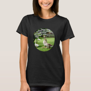 Atrevo-se corajosamente (escuro) com T-Shirt