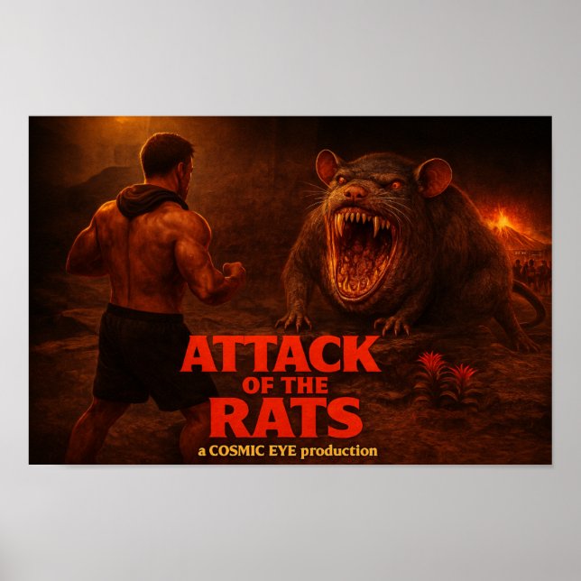 Attack of the Rats Poster (Frente)
