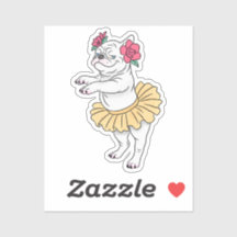 Attitude En Pointe | Adesivo de vinil com formato