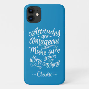ATTITUDES capas de telefone personalizadas de nome