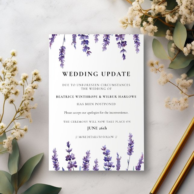 Atualização do casamento floral lavanda anúncio (Criador carregado)