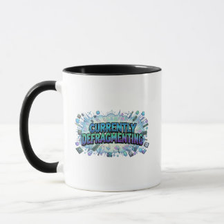 Atualmente Desfragmentando Caneca de Tecnologia Re