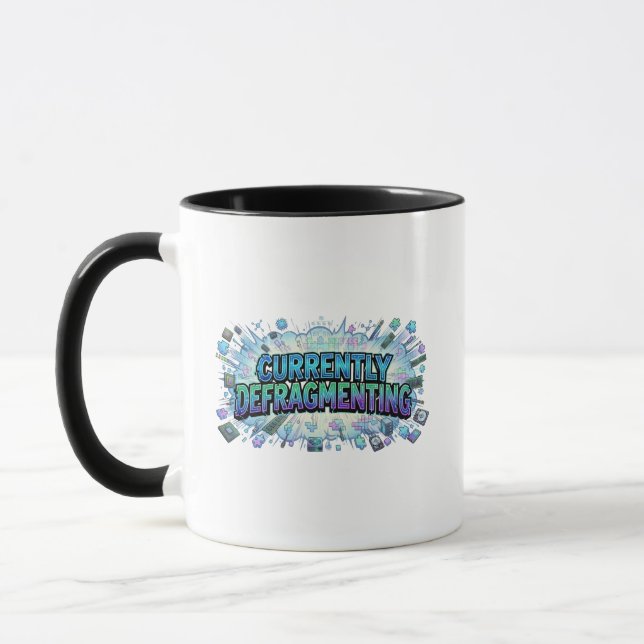 Atualmente Desfragmentando Caneca de Tecnologia Re (Esquerda)