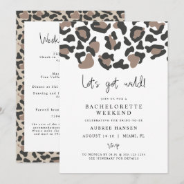 AUBREE Leopard Imprima a Bachelorette Selvagem Iti