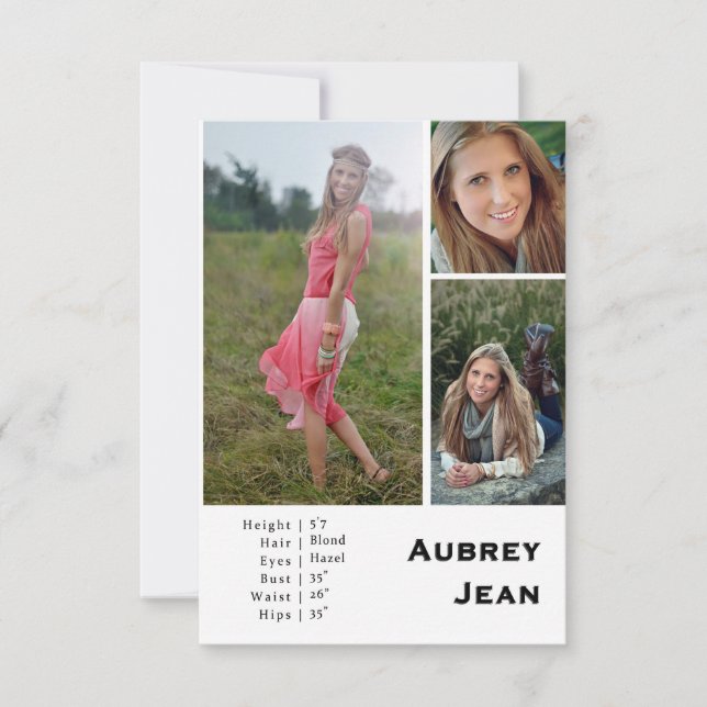 Aubrey Jean Comp Card | DESIGN (Frente)