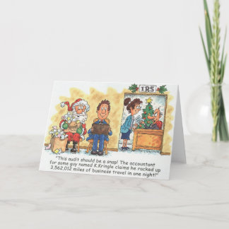 Auditoria de Papais noeis de Cartão de Natal Conta