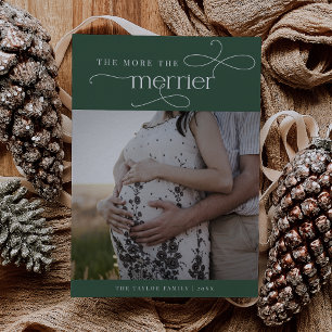 AUDREY Green - Anúncio de Gravidez de Natal Bela