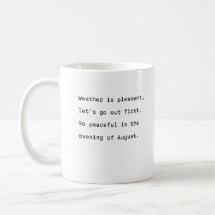 augusta caneca de café poética noite de agosto