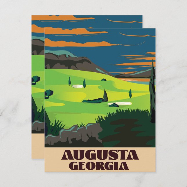 Augusta Georgia Golf poster (Frente/Verso)
